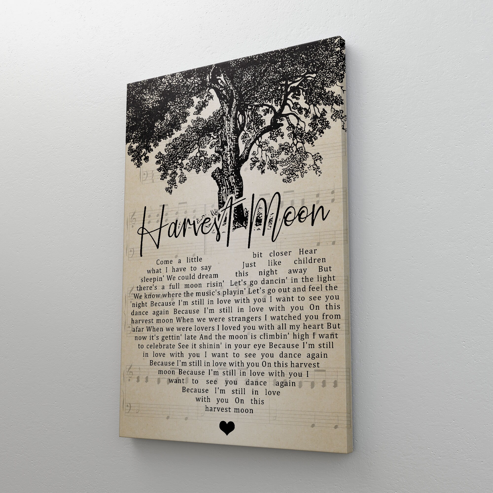 Harvest Moon Lyrics Poster Neil Young Song Lyrics Lyrics Etsy
