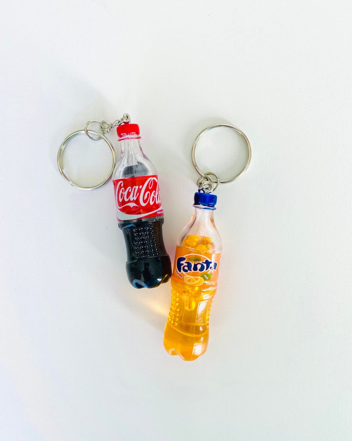 Soda Bottle Key Chain Fanta Bottle Coke Bottle Coca Cola Etsy