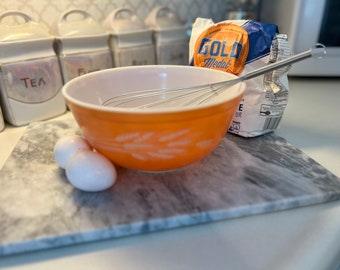 Vintage Pyrex vetemönster blandningsskål