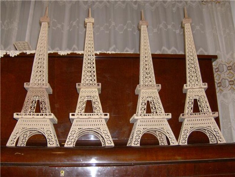 Download Eiffel Tower cut files DXF DWG CDR svg vector plans for ...
