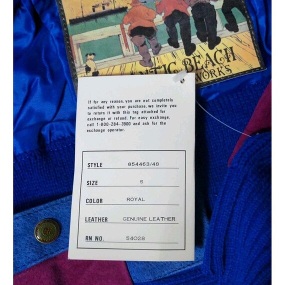 Vintage Women's Small Leather Patchwork Colorbloc… - image 6