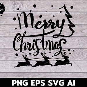 merry christmas hand lettered  svg,merry svg, funny christmas svg cut file for cricut clipart Silhouette
