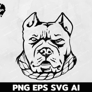 Pitbull svg | pitbull face svg cut file for cricut clipart Silhouette