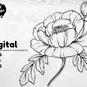 Poppy flower svg,Poppy svg,flower svg,Poppy floral svg, wildflower svg, cut files for cricut clipart ,cut files for silhouette