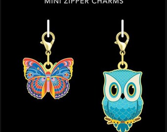 Butterfly Owl Zipper Pull