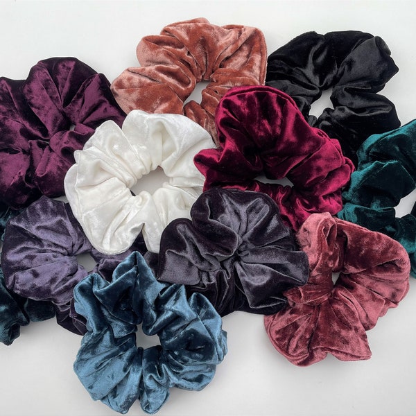 Crushed Velvet Scrunchies