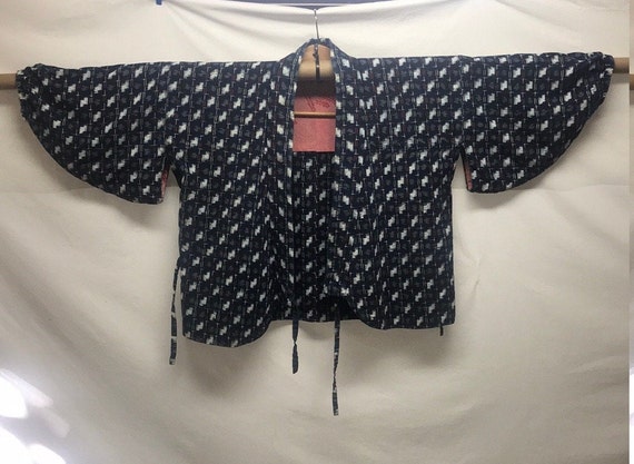 Antique cropped Japanese indigo jacket