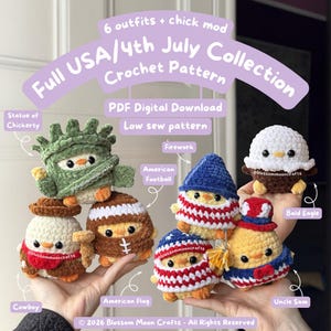 Chick Bundle - haakpatroon outfits VS/4 juli - pdf-patronen - weinig naaien