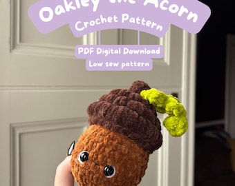 Oakley the Acorn-haakpatroon - pdf-patroon - laag naaien