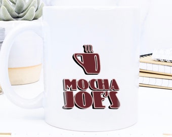 Mocha Joe's-Like Mug, Larry David Mug, Larry Tv Show-Like Mug, Gift Coffee Mug, Funny Tv Show Gift, Larry'S Coffee Shop-Like Mug