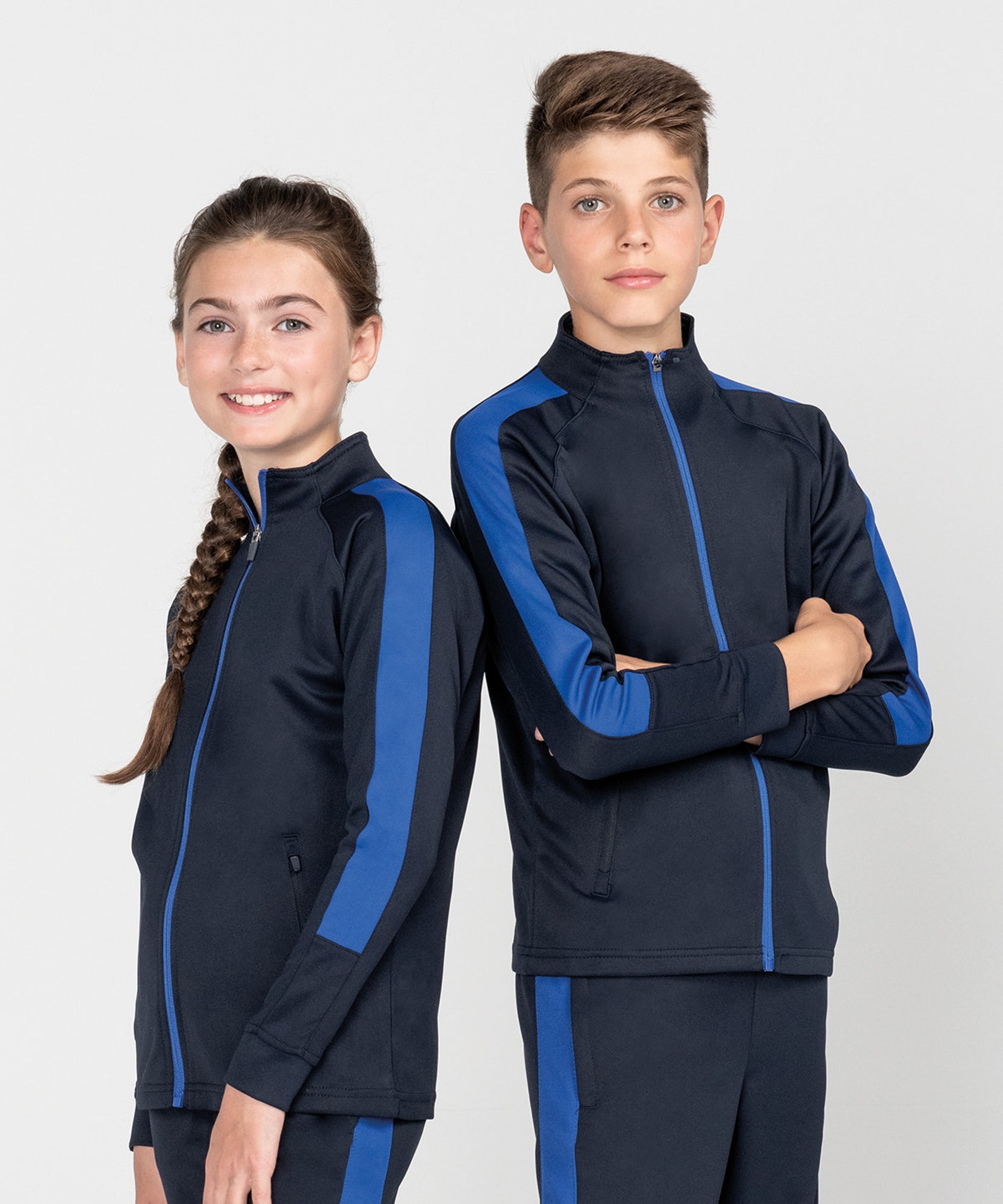 JAKO Kids' Polyester Power Tracksuit With Hood - Unisex Warm Tracksuit For Sports & Casual Wear