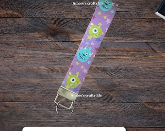 Monsters keychain | Monsters wristlet keychain | Monsters key fob