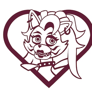 Five Nights at Freddy’s Glamrock Roxy Sticker Decal