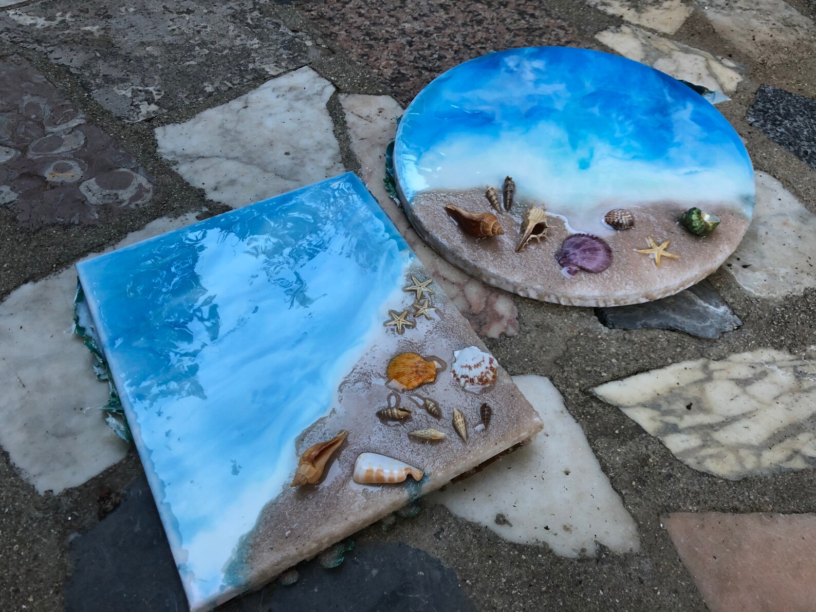 Epoxy Wall Art. Beach Resin Art. Ocean Art. Painting. Coastal Etsy