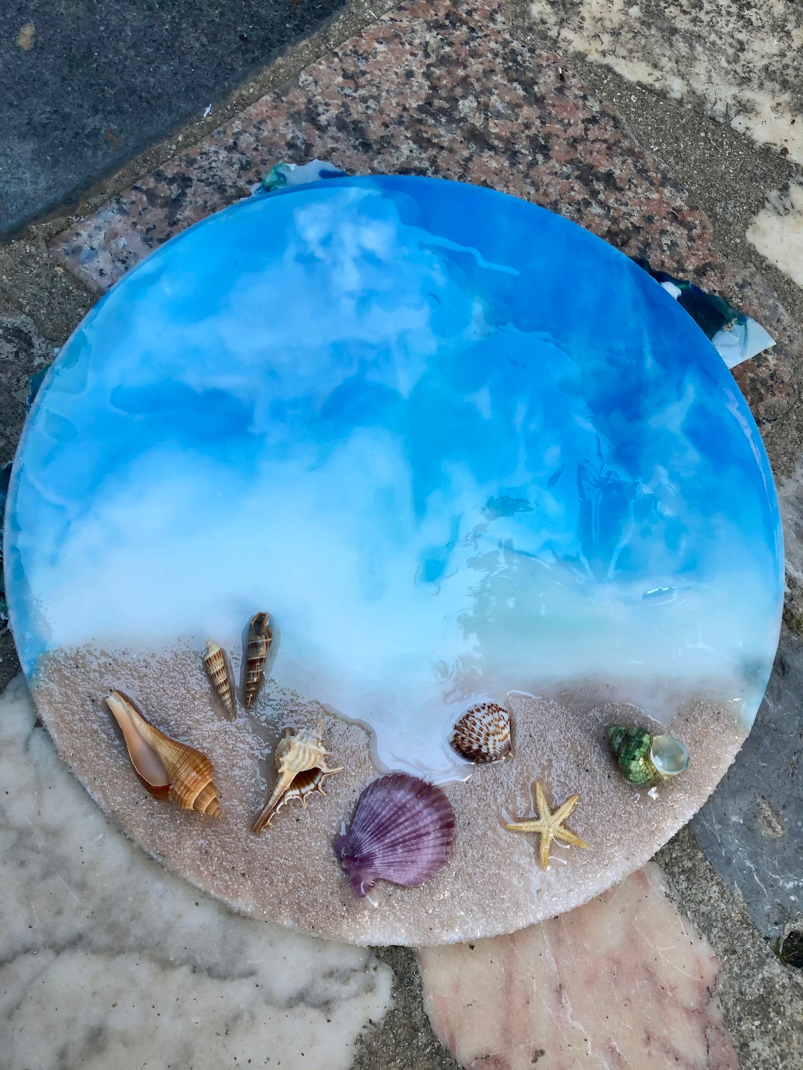 Epoxy Wall Art. Beach Resin Art. Ocean Art. Painting. Coastal Etsy