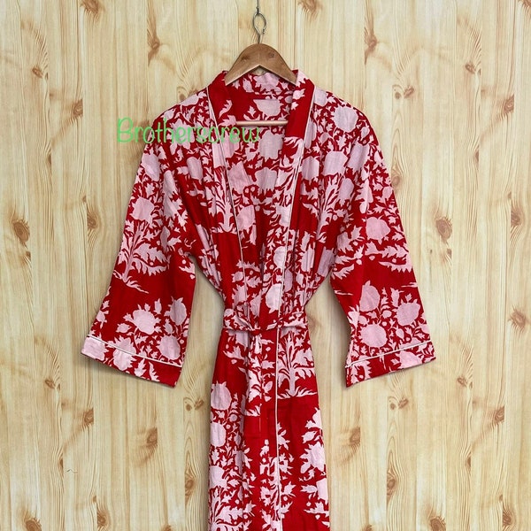 Pure cotton kimono For Women , Sleepwear And Lounge wear kimono , Fabulous Kimono For Her < mom < friends , Comfatable kimono Nightie Gawn