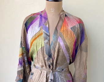 polysilk kimono