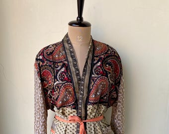 Indian Handmade Poly Silk Robe, summer Clothing, Lounge Wear Robe, Long Silk Kimono, Hippie Dress, Bathrobe, Festival Clothing