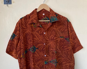 Herenshirt van crêpezijde met halve mouw | Premium zijden zomershirt | Lichtgewicht luxe kleding