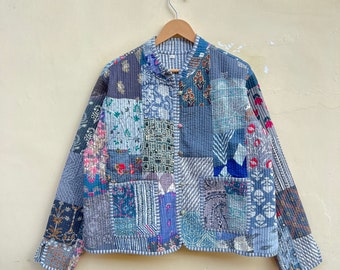 Collor patchwork gewatteerde jassen bloemen boho stijl herfst winterjas jas streetwear boho gewatteerde omkeerbare jas voor dames