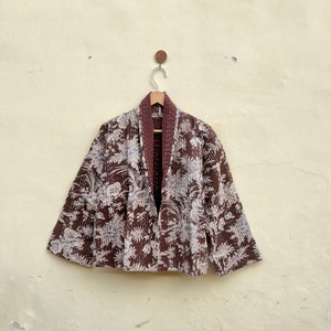 Etsy’s Pick, Women's Wear, Bestseller, Kantha Jacket Kimono Robe, Popular now, Kantha Short Jacket, Express delivery, Quilted Kimono Jackets