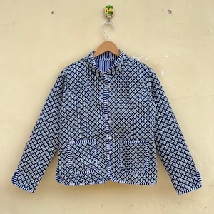 Handmade Cotton Quilted Jacket - Spring Fashion Vintage