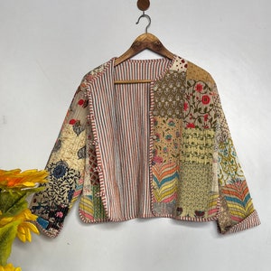 Multi Color Handmade Patchwork Jackets Indian Cotton Handmade - Etsy