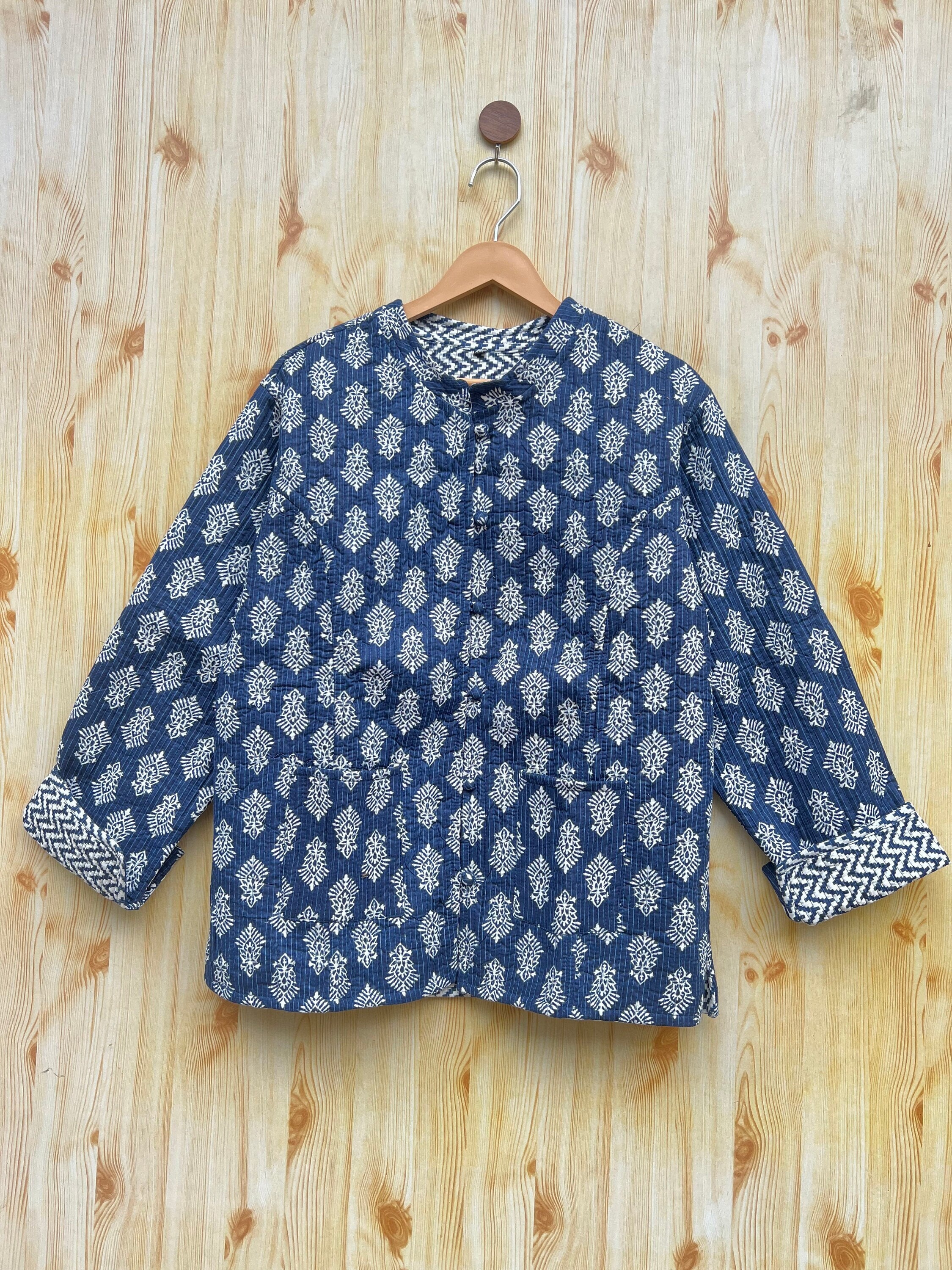 ジャケット・アウター ameri vintage INDIA BLOCK PRINT JACKET ameri vintage INDIA BLOCK PRINT JACKET（Indian Block Print