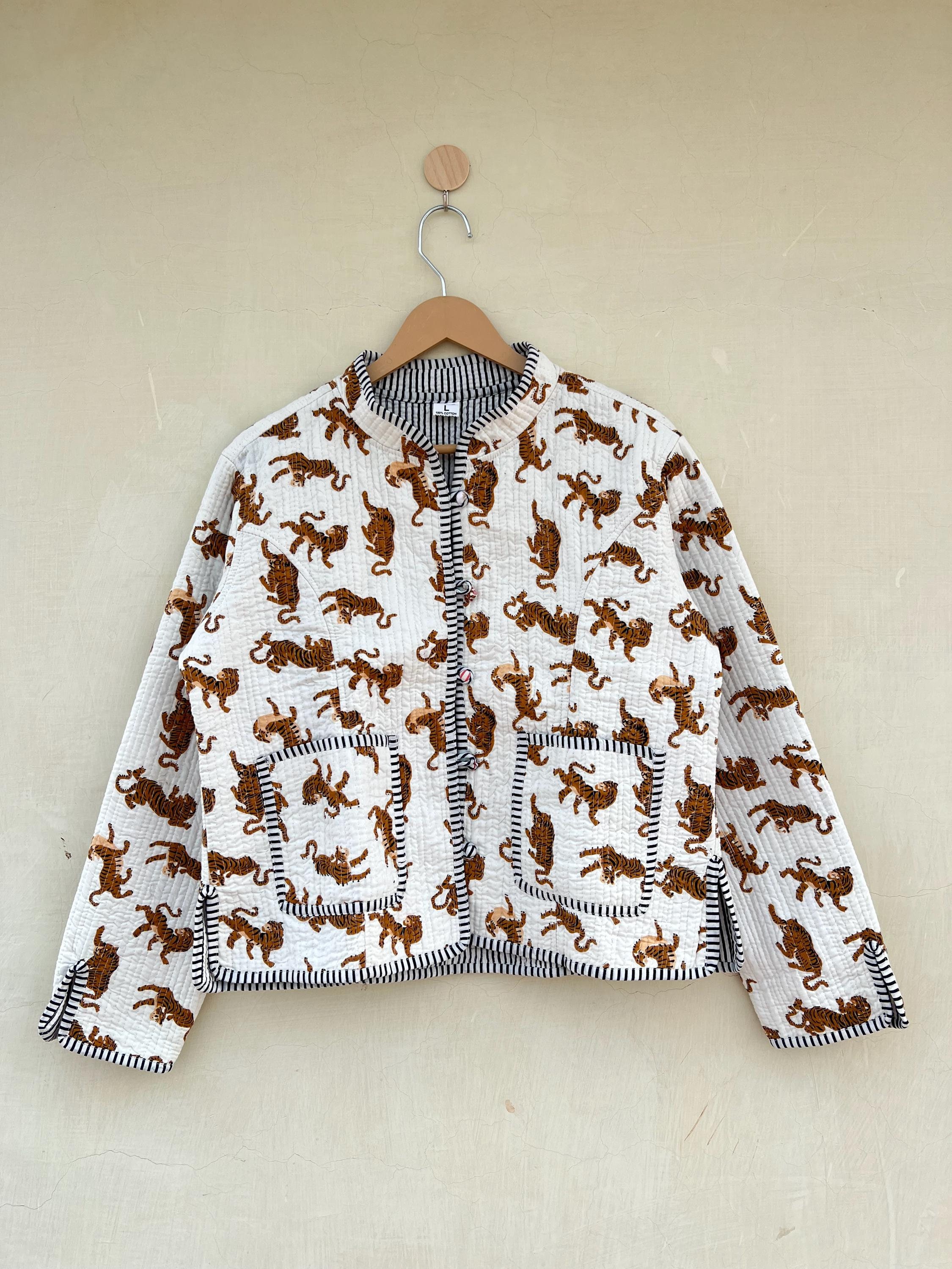 ジャケット・アウター reversible jacket border & stripe Amazon.com: Women Jackets Zebra Striped Zipper Bomber Jacket