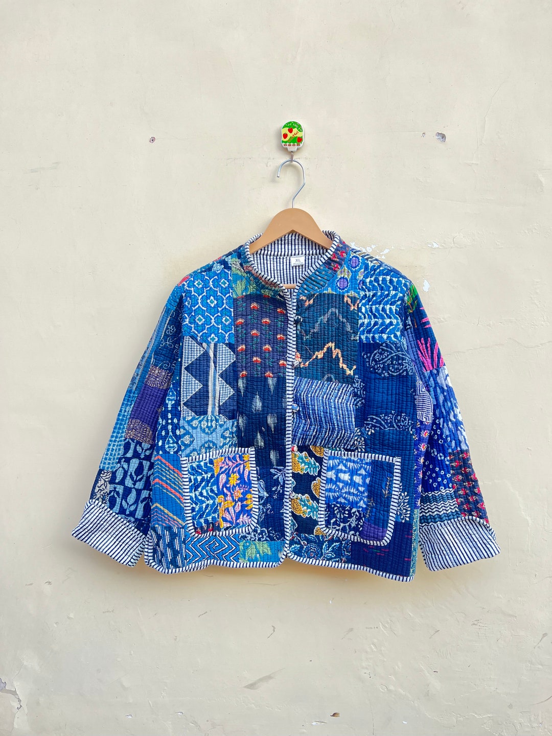 Patchwork Quilted Jackets Cotton Floral Bohemian Style Fall Winter ...