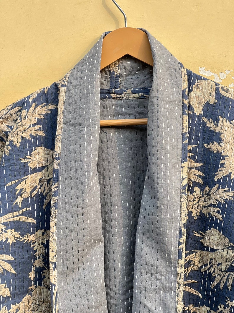 L'assortiment d'Etsy, Vêtements pour femmes, Meilleure vente, Veste Kantha Robe kimono, Produit populaire actuellement, Veste courte Kantha, Livraison express, Vestes kimono matelassées image 6