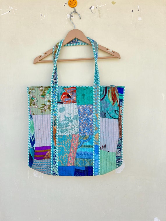 ハンドバック ヴィンテージ vintage パッチワーク ファブリック 個性派 
