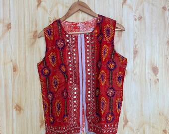 Gilet con ricami multicolori Robe-