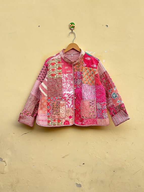 Street Punk Color Block Patchwork Mandarin Collar Outerwear Street Punk Color Block Patchwork Mandarin Collar Outerwear