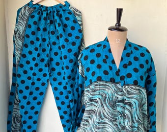 Conjunto de pijama de seda, bata y pijama tipo kimono, pijama de mujer, pijama de novia de seda, conjunto de kimono para estar en casa y dormir, kimono de seda crepé, regalos
