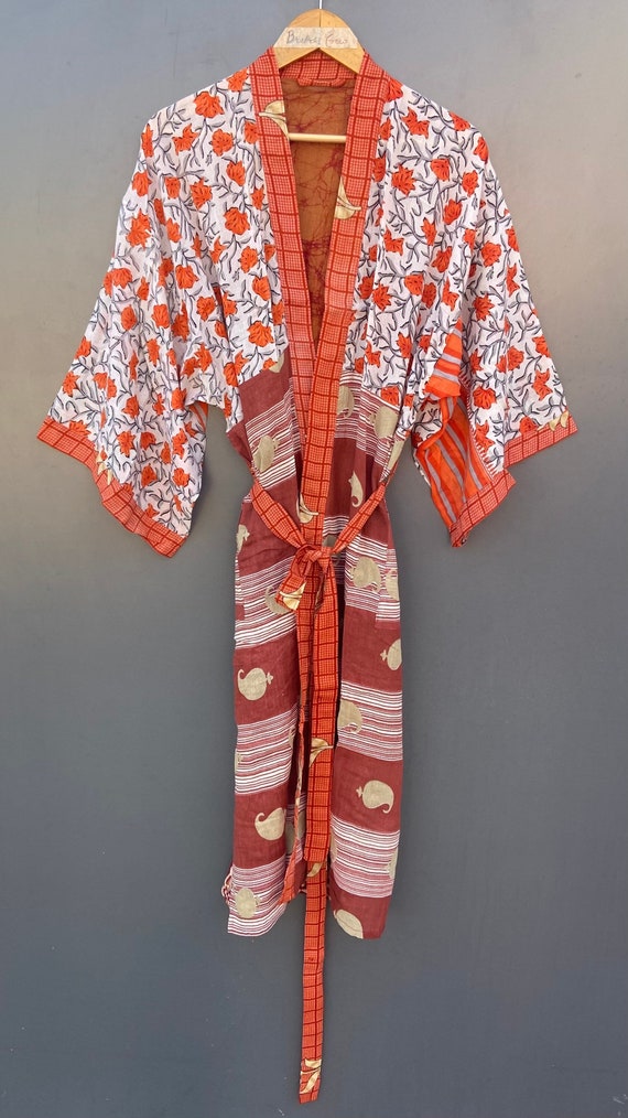 Cotton sari robe discount