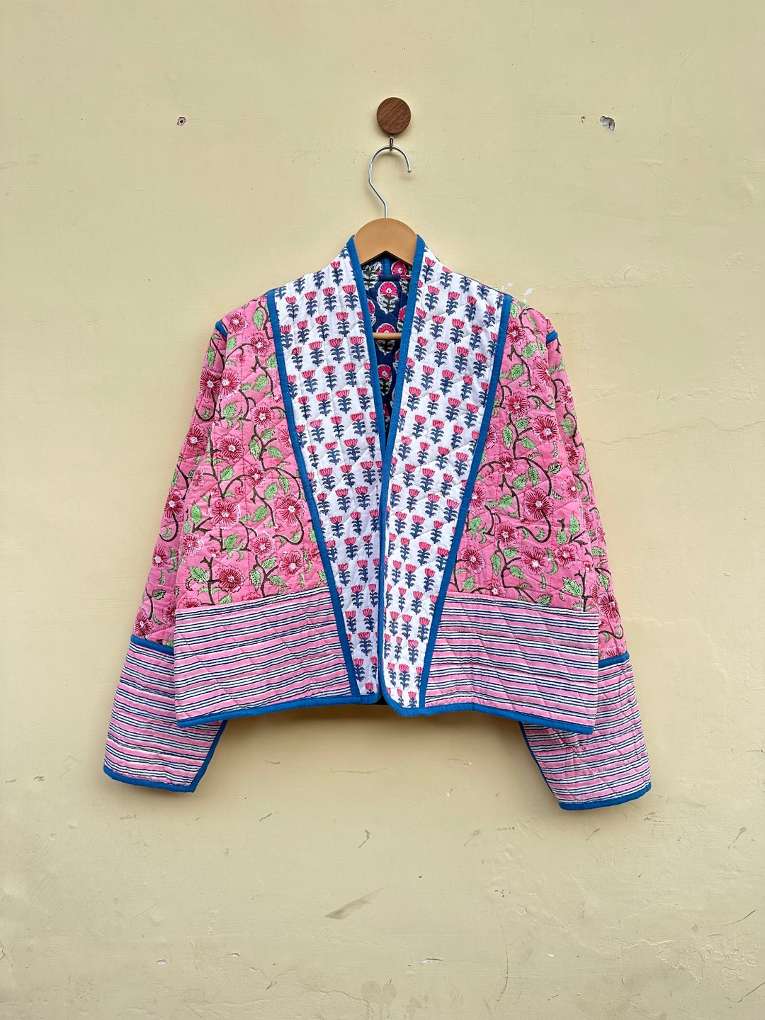 Jasmine Floral, Quilted Cotton Jacket