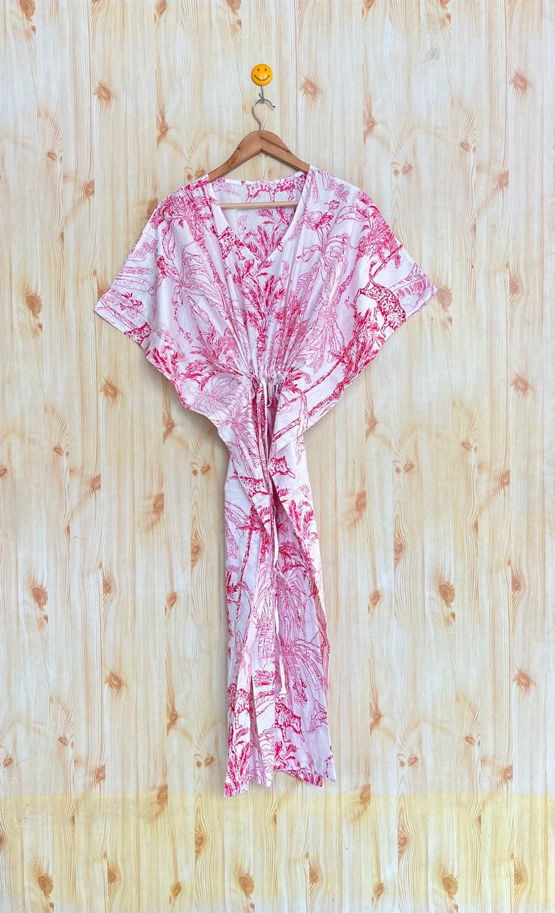 RFSS1842 - Summer Floral Block Printed Cotton Full Set With Dupatta main image 0
