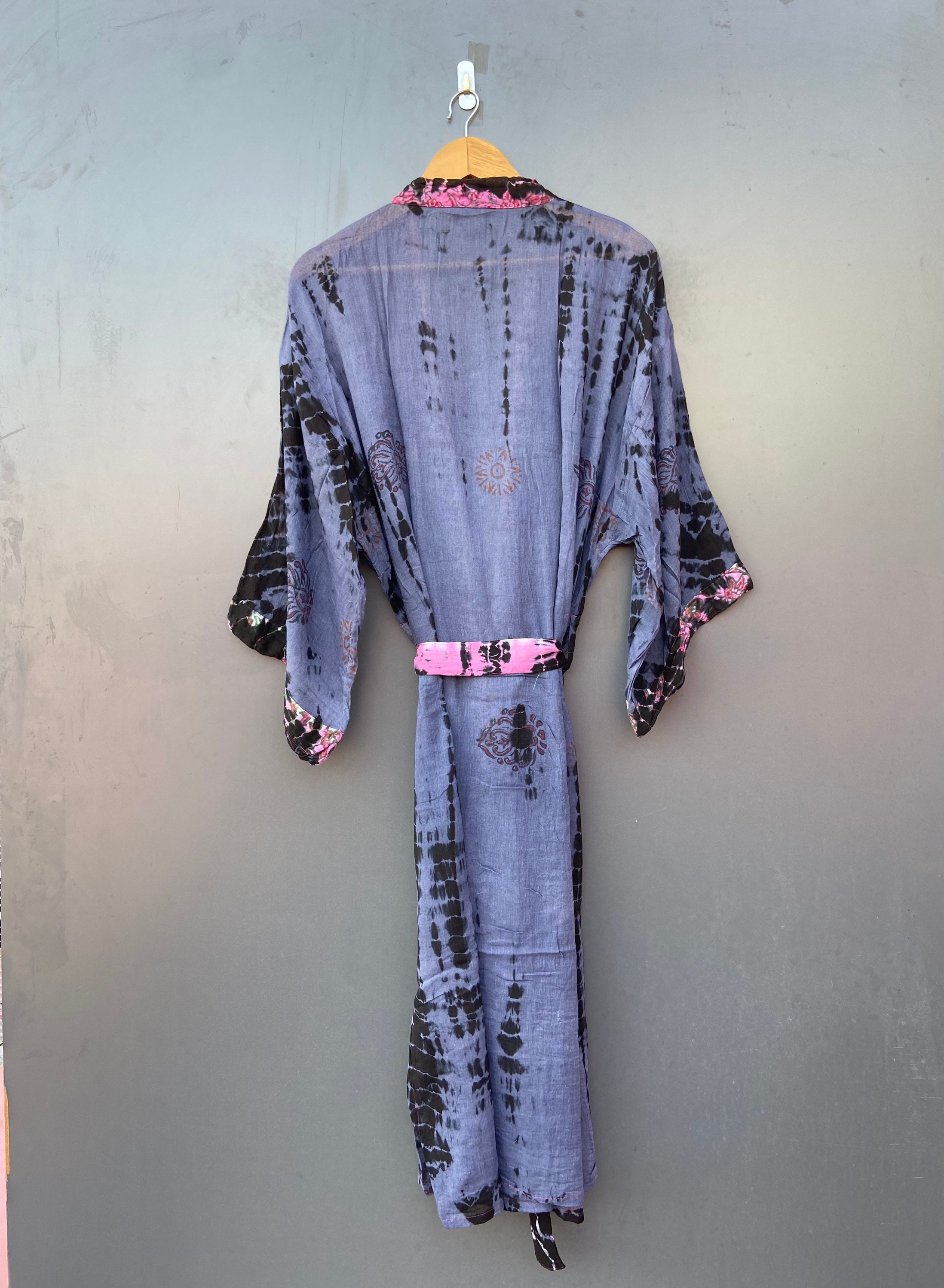 Tie Dye robe Tie Dye Kimono Robe Festival Clothing Boho Etsy
