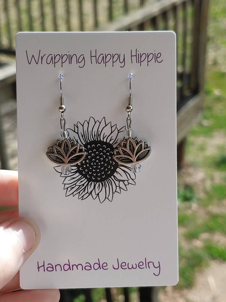 Lotus Flower Earrings