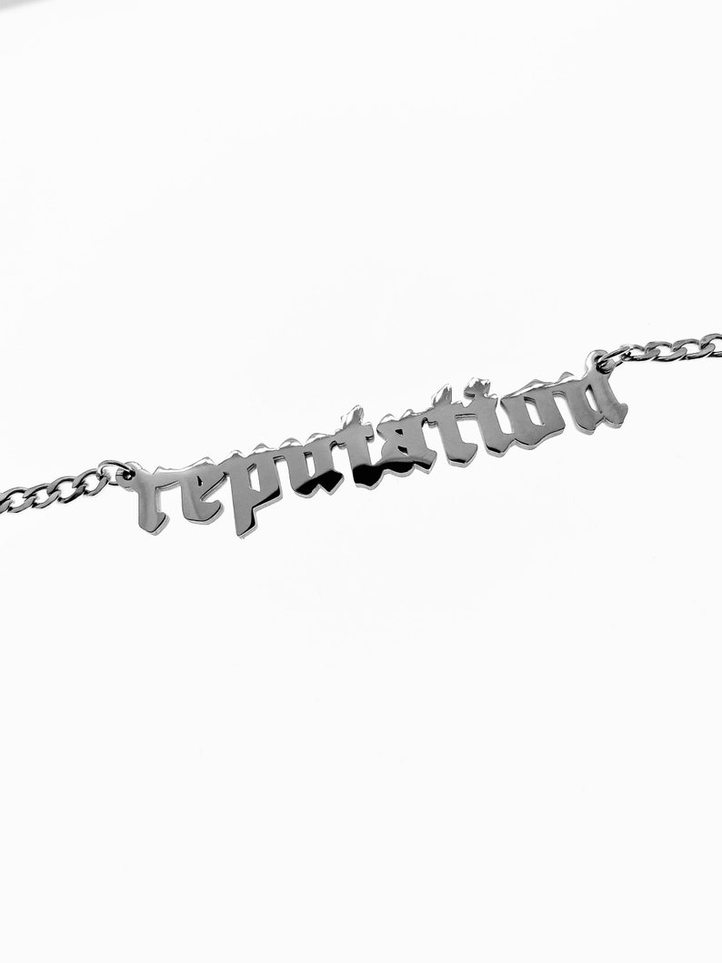 Taylor Swift Reputation Necklace Etsy