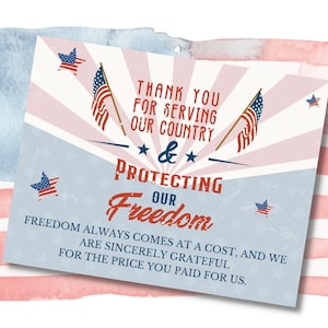 Thank A Veteran Thank You Card For Veteran Service Member Printable Veterans Day Thank You Service Army Military Navy Marines Honor Flight