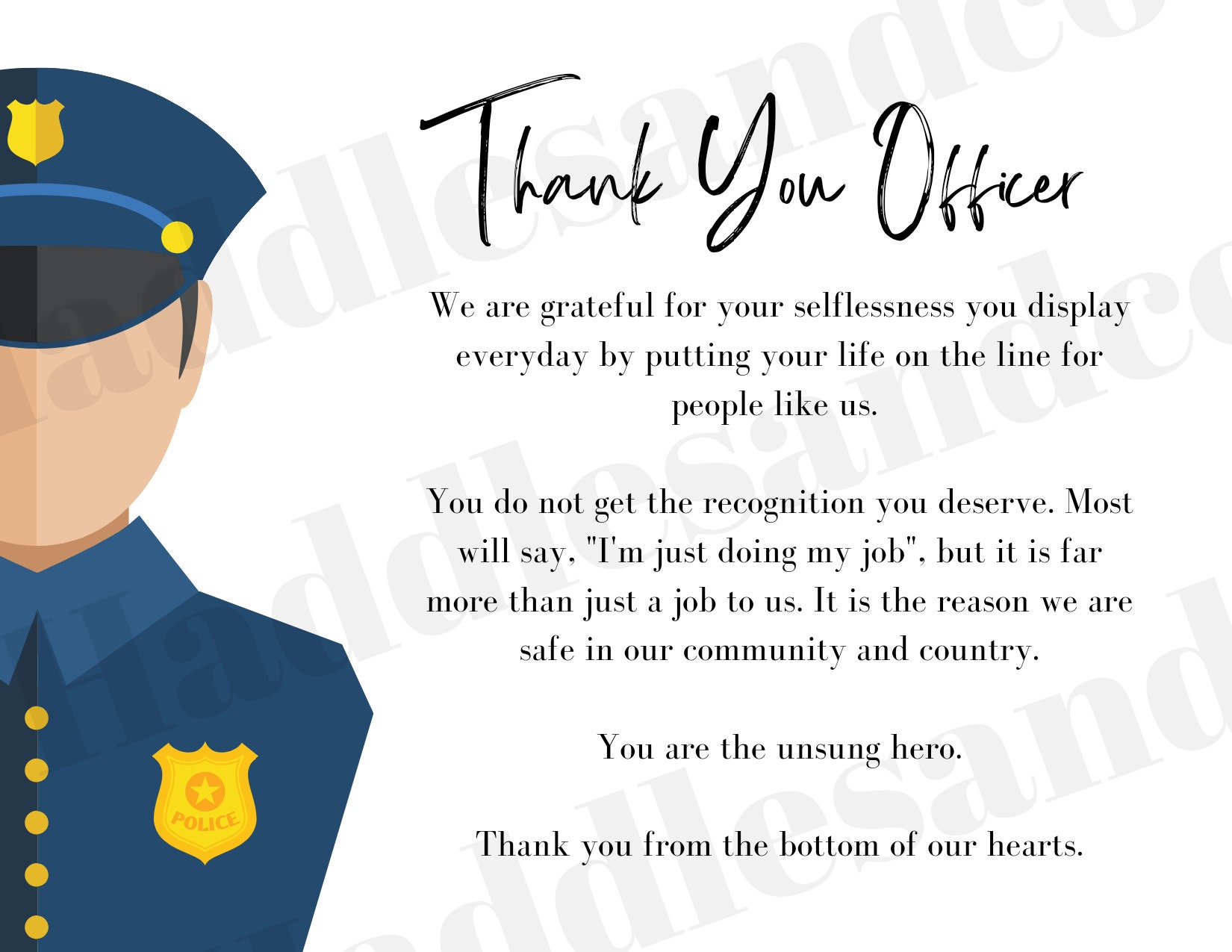 Thank You Officer Policeman Policewoman State Police Law Enforcement thank-you-officer-policeman-policewoman-state-police-law-enforcement