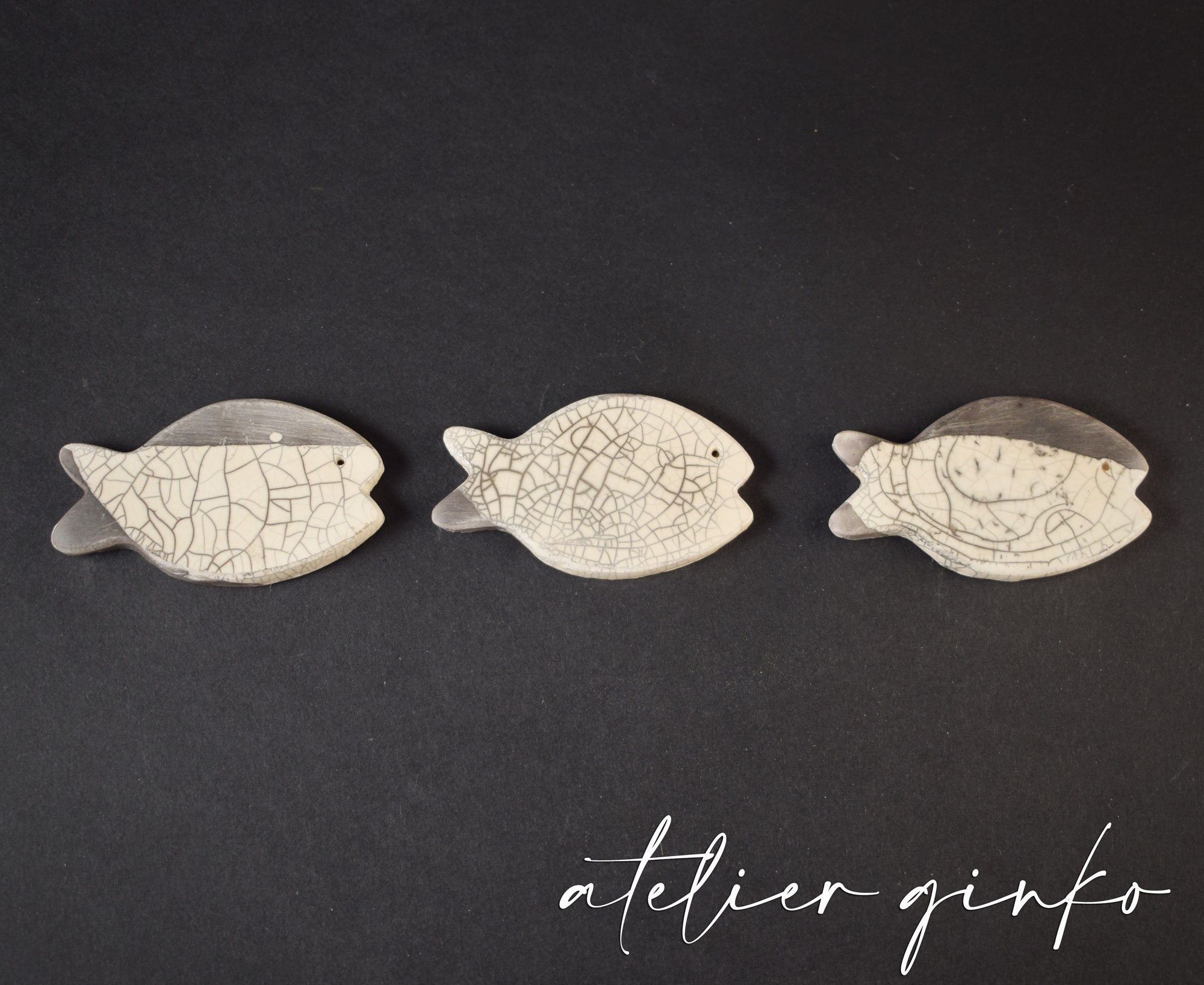 Magnet Poisson en Céramique Raku