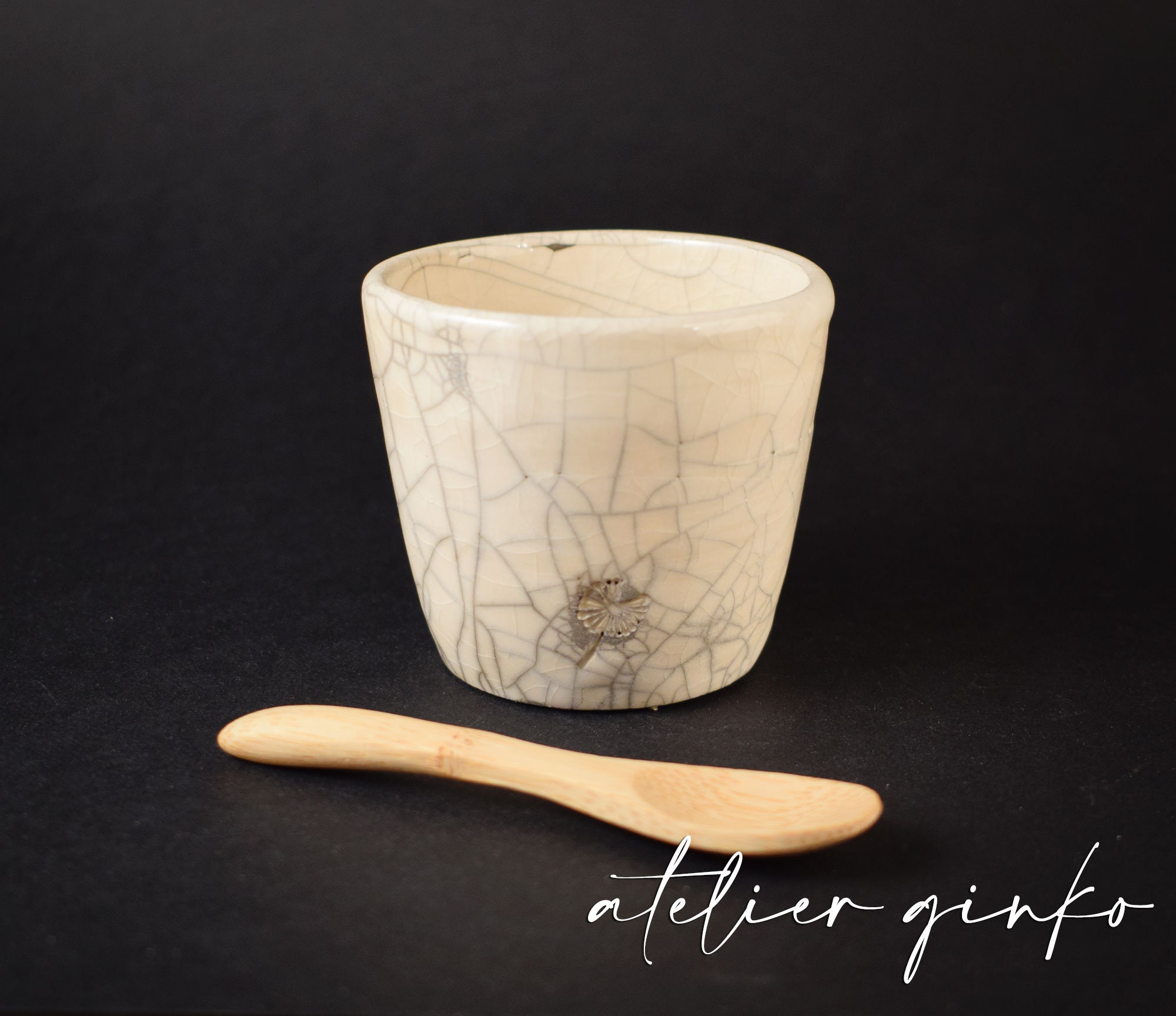 Tasse à Café en Raku Blanc