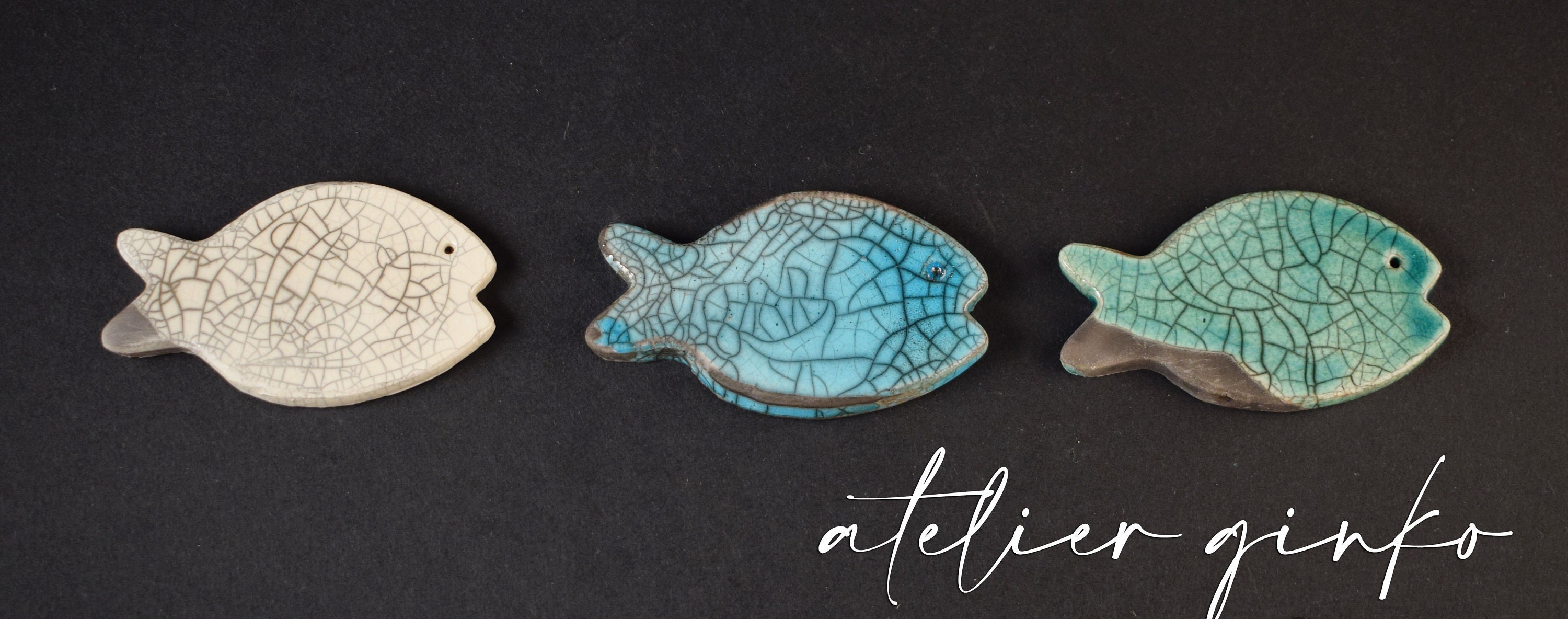 Magnet Poisson en Céramique Raku