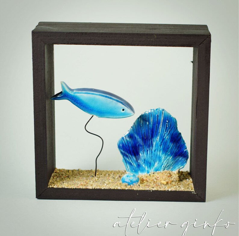 Aquarium Fish Frame in Cermal Etsy