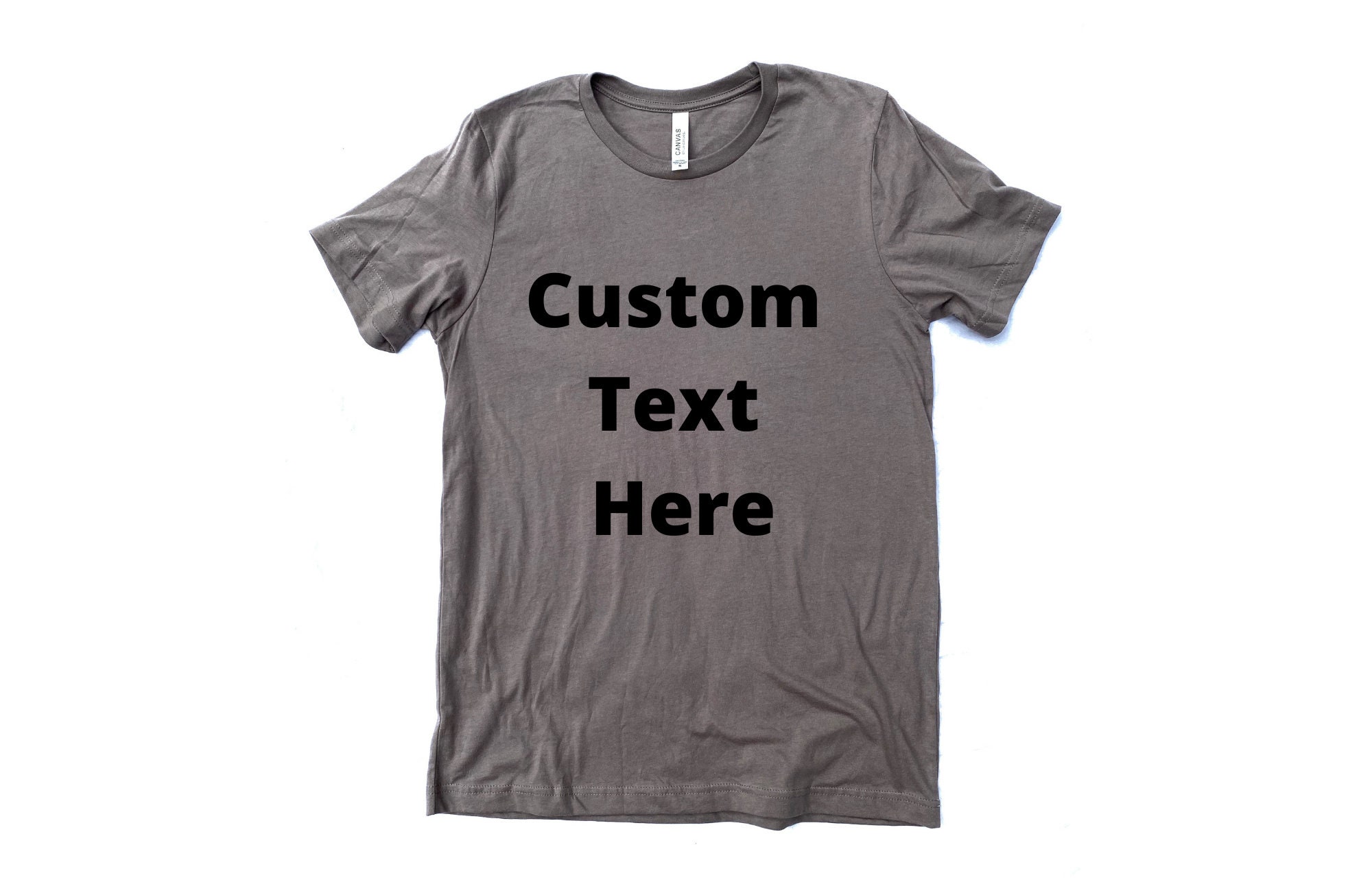 Custom Text T-shirt 8 color options | Etsy
