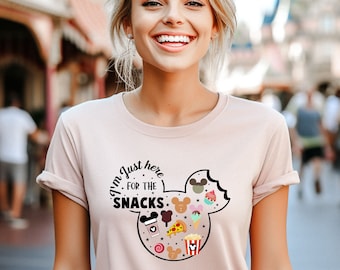I'm Just Here For The Snacks Shirt, Snacks Shirt, Disney Family Vacation Shirt, Disneyland Shirt, Mouse Shirt Trip, Here For The Snacks Tee