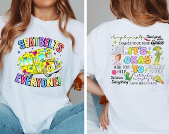 Ms. Frizzle "Seatbelts Everyone" T-Shirt: Magic School Bus Teacher Tee